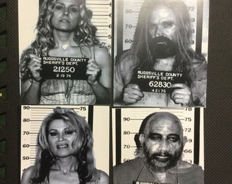 THE DEVIL'S REJECTS rob zombie 4 mug shot film 8 x 10 photos maison des cadavres spaulding horreur 3 from hell