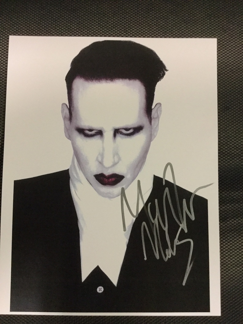 Marilyn Manson Signed Autographed A4 Photo Print Poster 