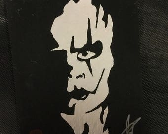 THE CROW Brandon lee one of a kind 8x10 art painting in canvas movie