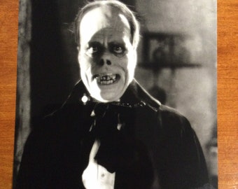 Phantom of the opera classic monster face high quality 8x10 art print Lon chaney horror