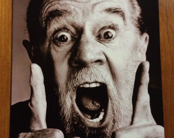 George Carlin legendary stand up comedian art print 8x10 photo