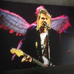 KURT COBAIN nirvana legendarny artysta muzyczny wysokiej jakości 8x10 wydruk artystyczny ze zdjęciem