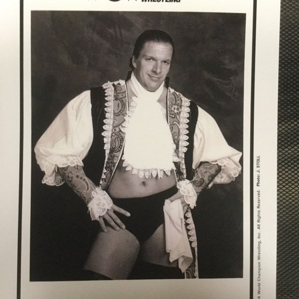 Triple H hhh Jean Paul lavesque wcw world championship wrestling 8x10 art print design photo wwe ecw