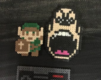 Nintendo nes perler bead figures king hippo zelda controller