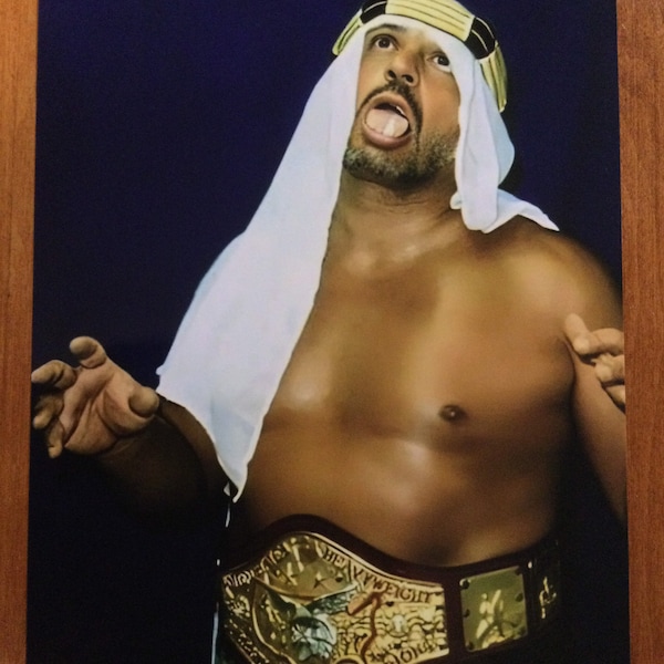 The original sheik Ed farhat hardcore wrestling legend art print design 8x10 photo ecw Sabu wcw