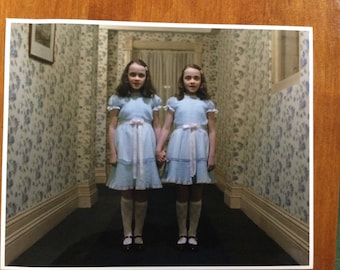 THE SHINING Grady twins horror iconic Stanley Kubrick movie scene art print 8x10 photo