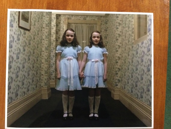 horror movie twins blue dress The Shining (1980)