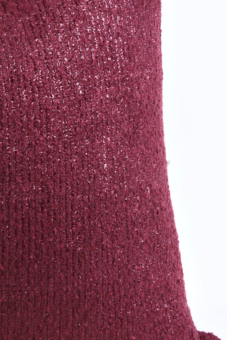 Solid Plum Modern Throw Pillow Designer Tweed Etsy