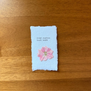 Individuelle Mini Schreibmaschine Druck auf handgemachtem Papier: Gedicht, Songtext, persönliche Zitate, Erinnerungen, Geschenk für Sie, Geschenk für Ihn