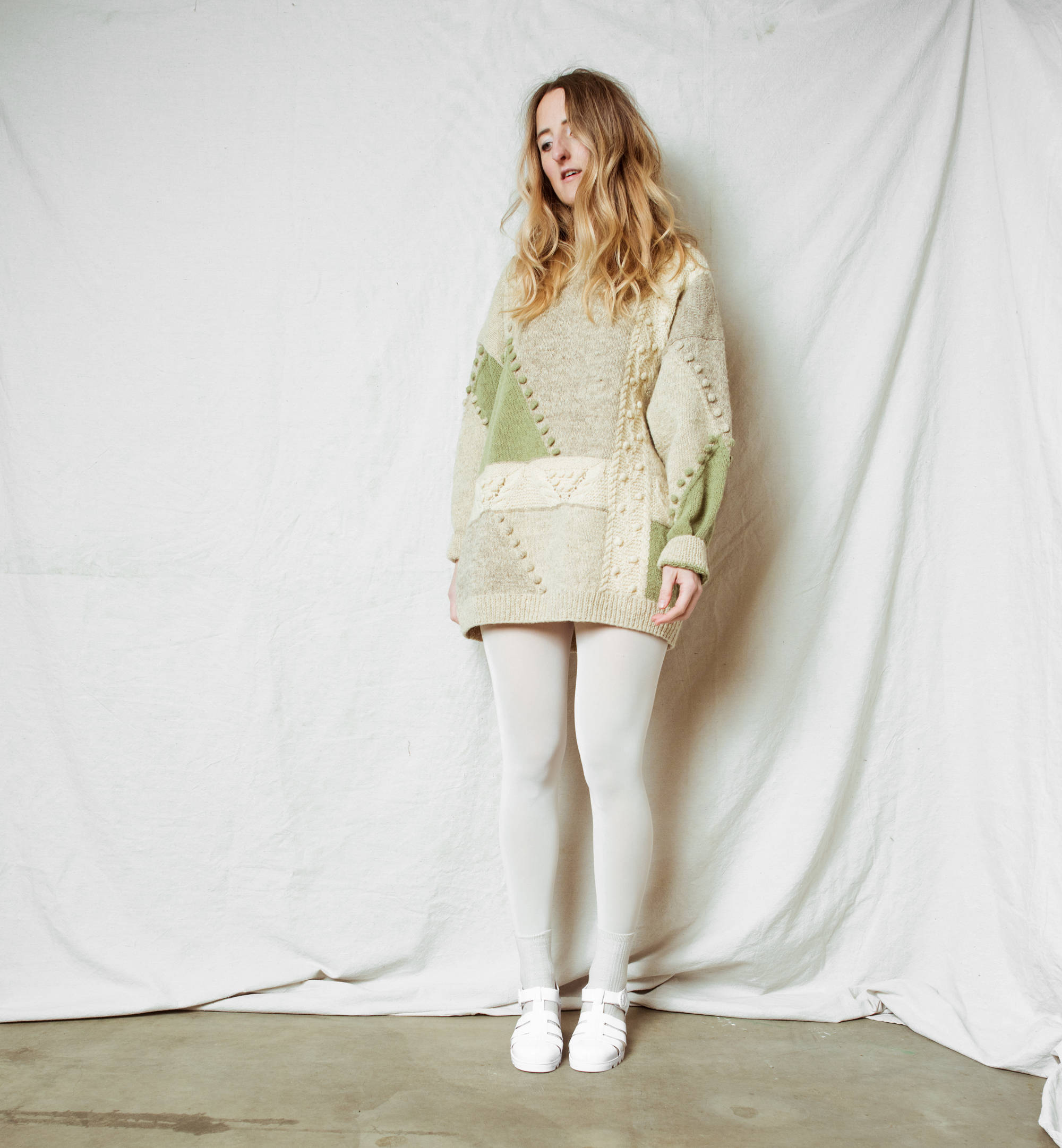 long oversized sweater dress