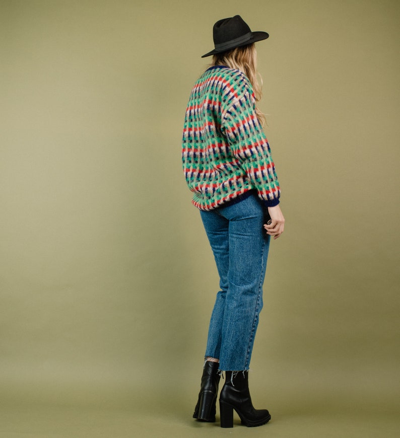 Vintage UNITED COLORS Of BENETTON Colorful Knit Sweater S