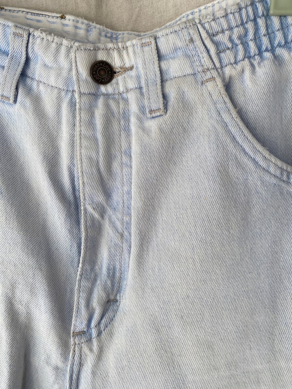 Vintage 80s LEE light wash denim pants, fits size… - image 4