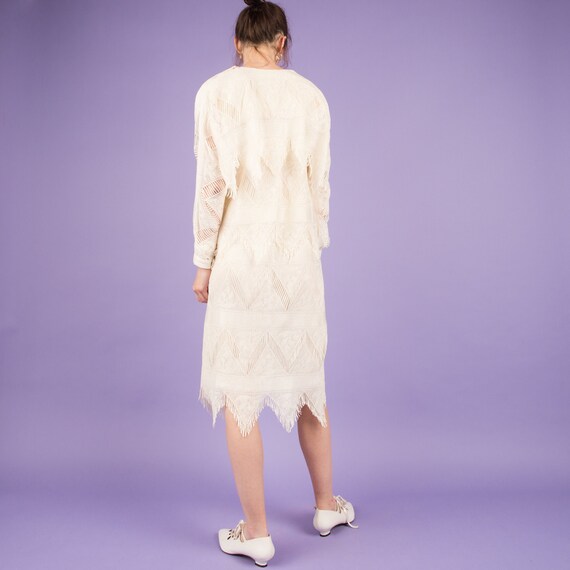 Vintage Dolly Parton Creme Fringe Two Piece Set /