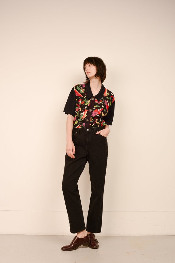 Vintage Black Relaxed FADED GLORY Denim Pants / S