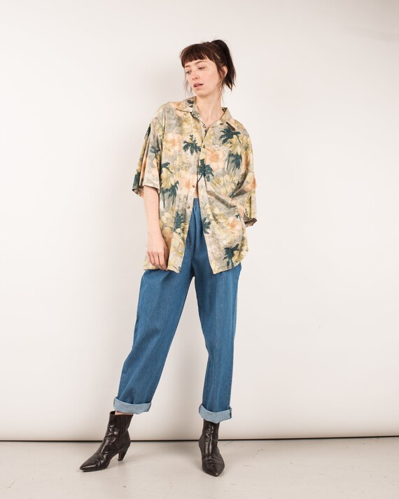 Vintage Blue Denim Easy Pants / S/M