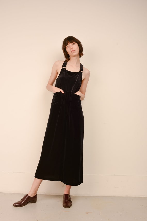 Vintage Velour Coverall Dress / S