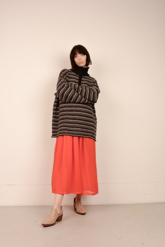 flowy chiffon maxi skirt