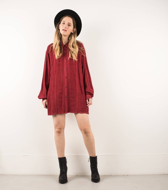 oversized blouse dress