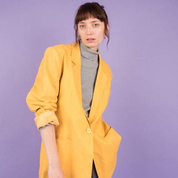 Vintage Canary Oversized Blazer / S/M