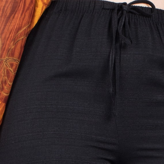 VINTAGE BLACK ELASTIC waist pants / S / pants fes… - image 10