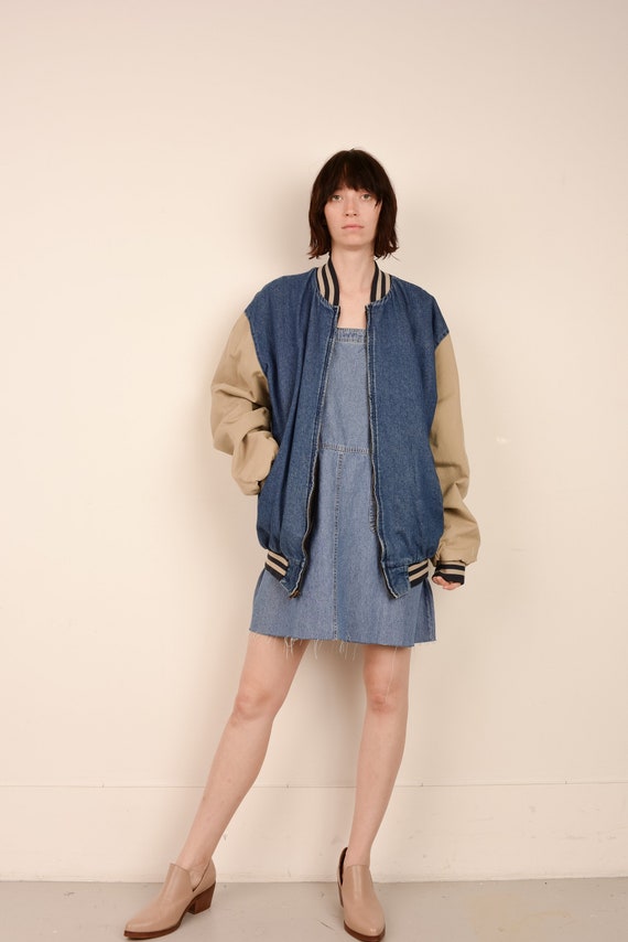 denim bomber jacket vintage