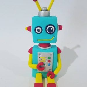 Robot Fondant Cake Topper