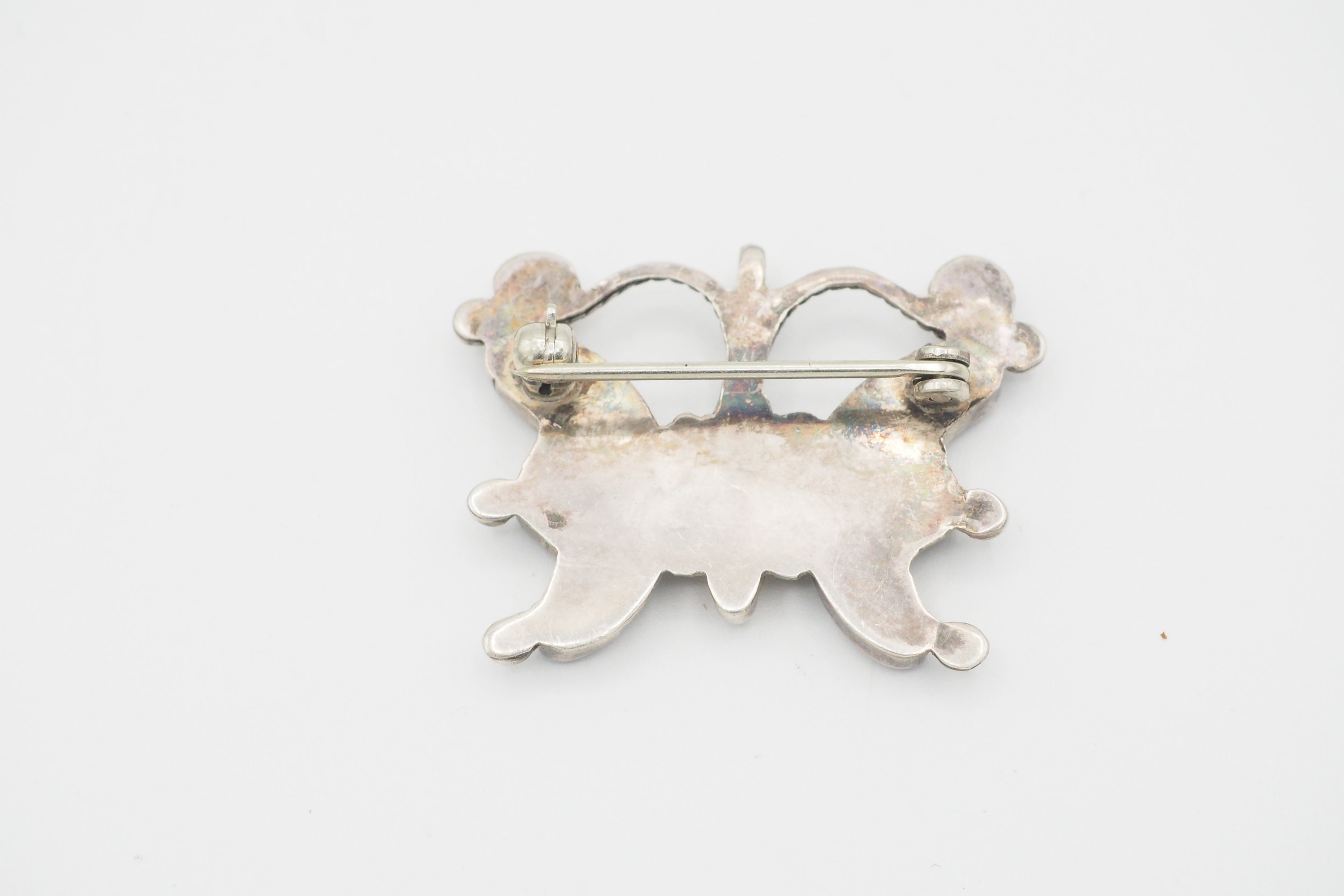 ネイティブアメリカン✳︎ターコイズ付✳︎ミッキーマウス✳︎ビンテージ✳︎ピンブローチ ネイティブアメリカン✳︎ターコイズ付✳︎ミッキーマウス