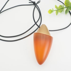 Modernist Acrylic Pendant Necklace: Avant Garde Geometric Jewelry