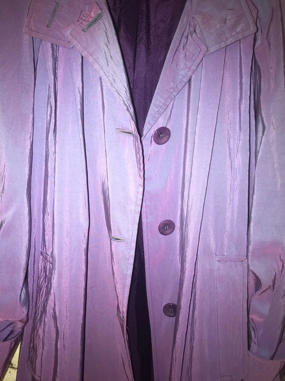 Vintage Vision 80’s Women's Purple Jacket Metalli… - image 5