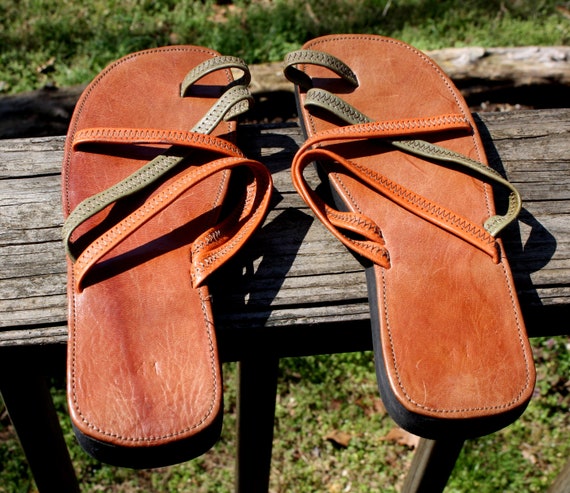Italian Leather Sandals Shoes Vintage Handmade in Ita… - Gem Italian Leather Sandals Shoes Vintage Handmade in Ita… - Gem