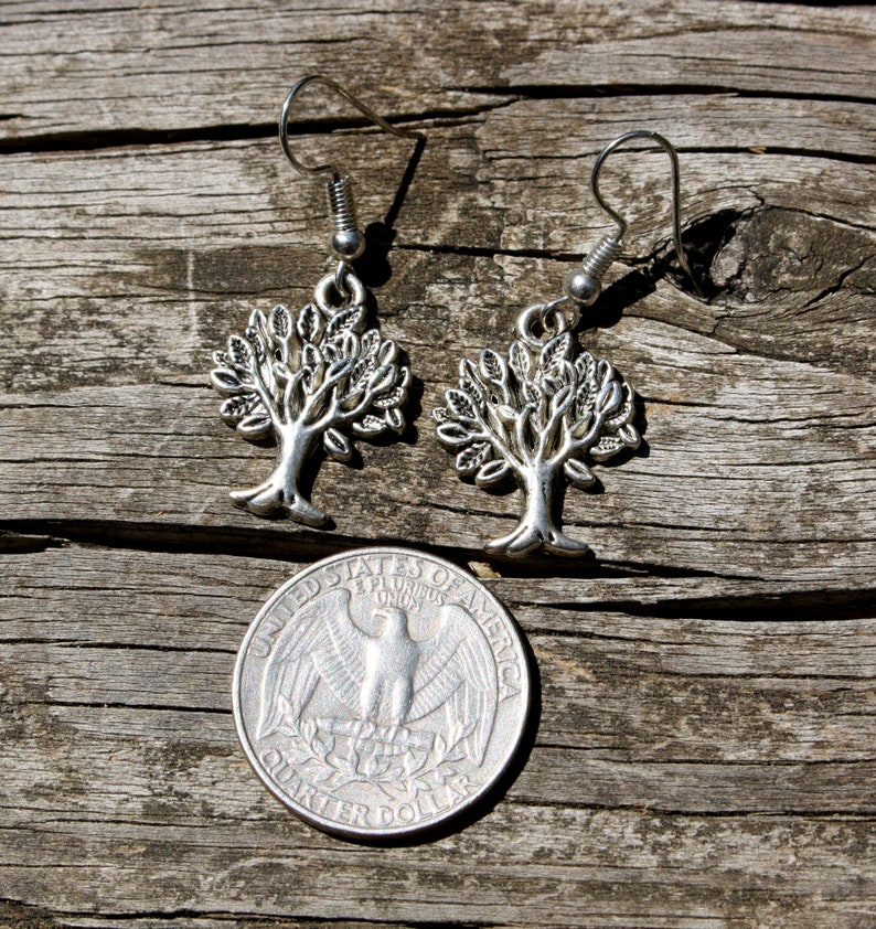 925 Sterling Silver Tree Earrings Growth Plant Tree Jewelry