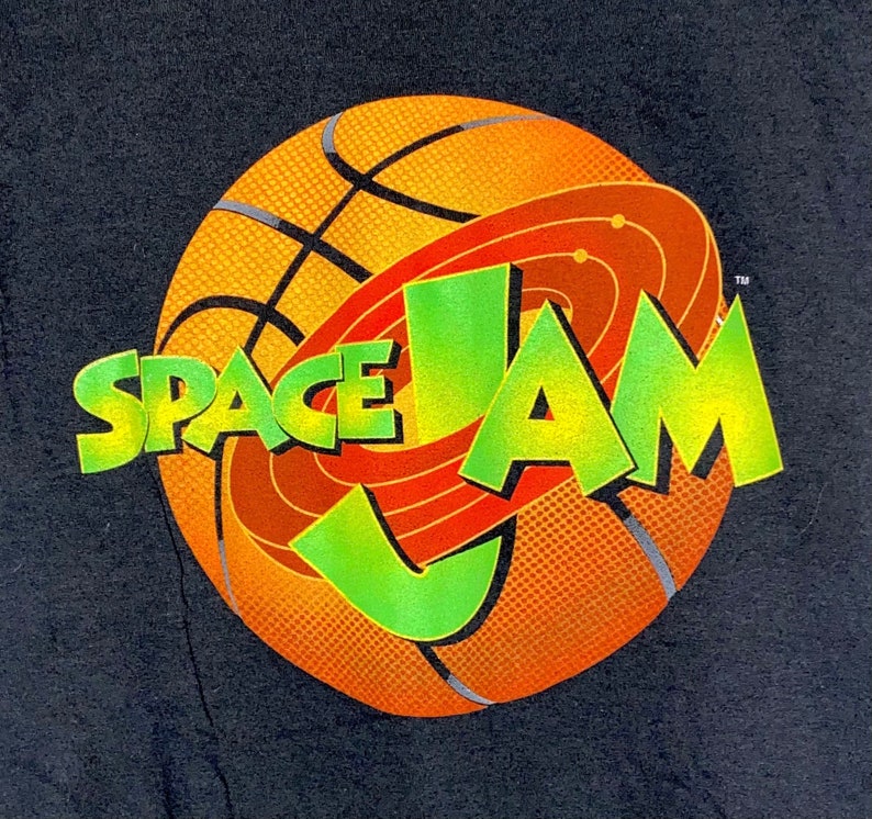 Vintage Space Jam Tshirt Official Space Jam Merchandise Basketball