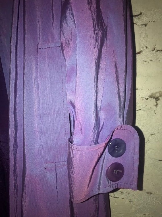 Vintage Vision 80’s Women's Purple Jacket Metalli… - image 2