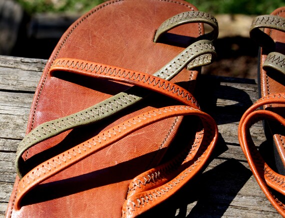 Italian Leather Sandals Shoes Vintage Handmade in Ita… - Gem Italian Leather Sandals Shoes Vintage Handmade in Ita… - Gem