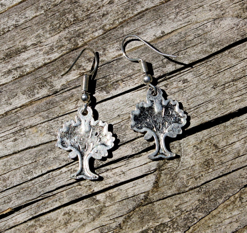 925 Sterling Silver Tree Earrings Growth Plant Tree Jewelry