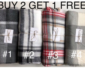 Dekensjaals, geruite dekensjaals, dekensjaals Tartan, cadeau-ideeën, cadeau voor haar