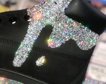 black sparkly timbs