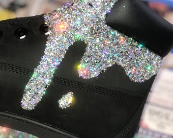 black glitter timbs