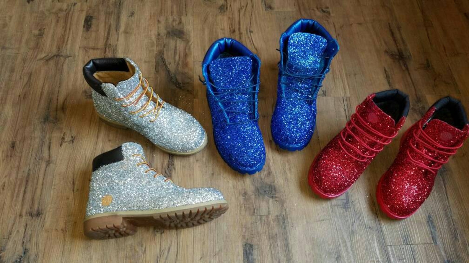 Sparkly/ Glitter Timberland Boots Etsy