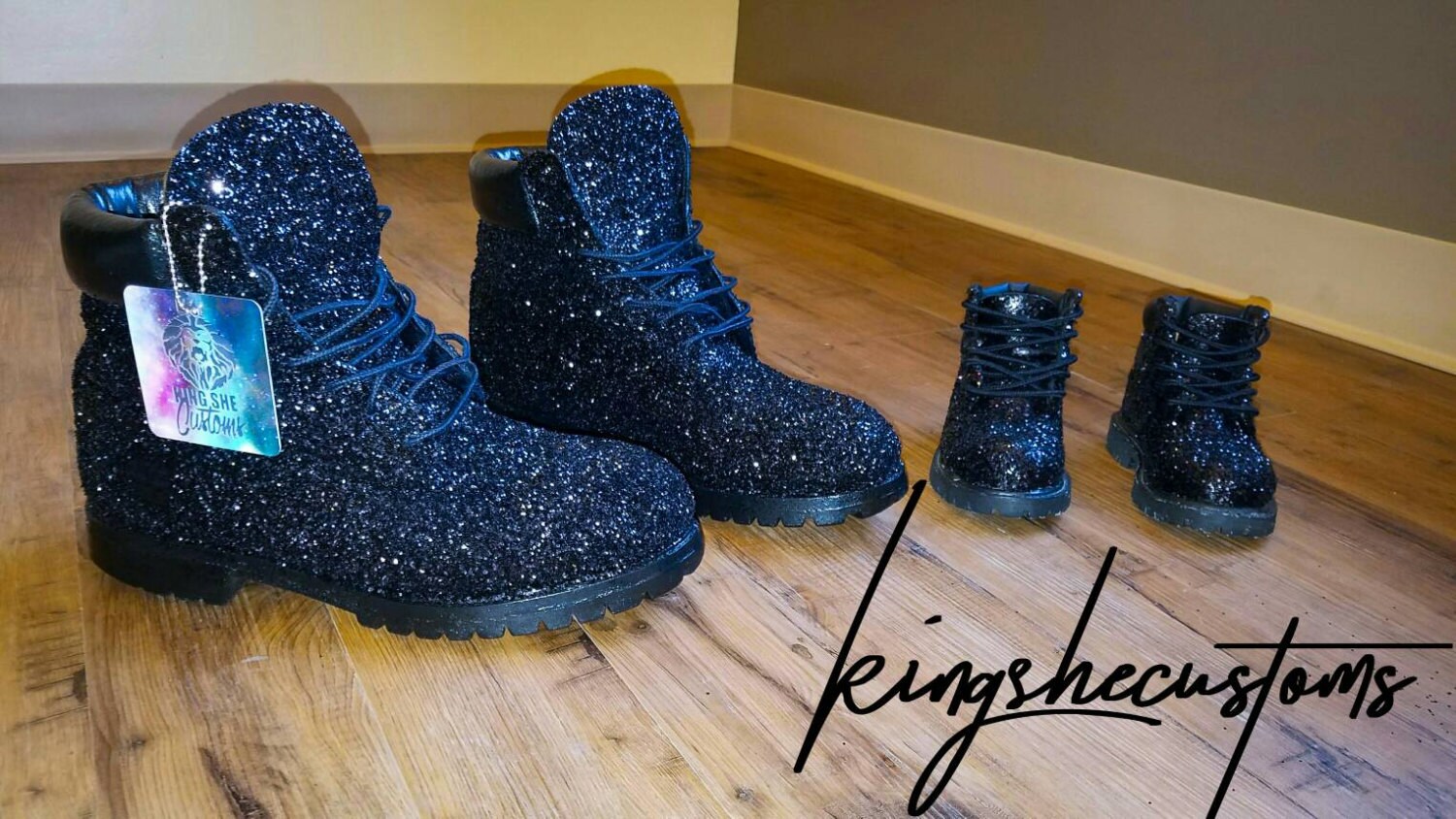 Sparkly/ Glitter Timberland Boots Etsy