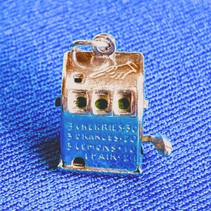 Sterling Slot Machine Casino Charm