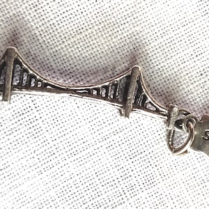 Golden Gate Bridge Sterling Charm San Francisco