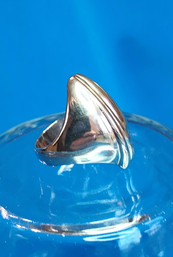 Sterling Knuckle Dome Ring - image 7