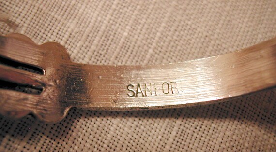 Unsigned Sanford Native American Silverplate Brac… - image 6