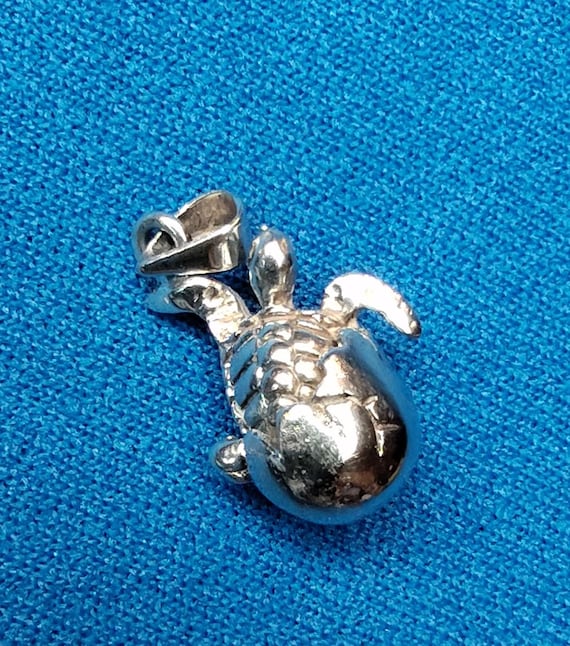 Sterling Turtle Hatching Charm - image 1