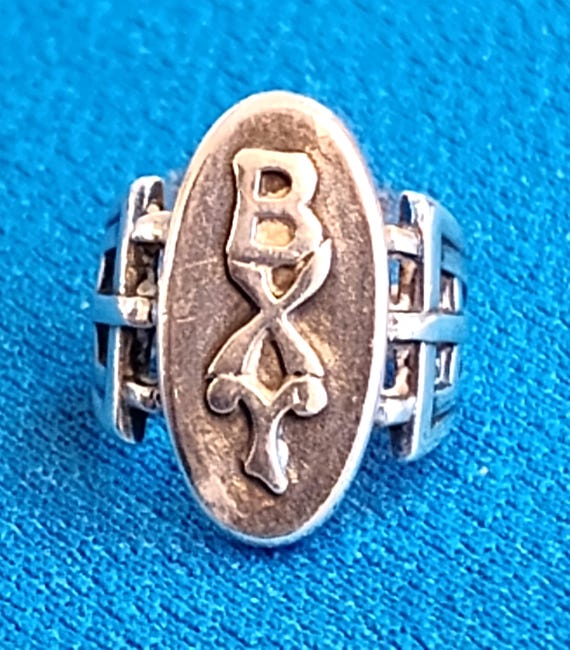 Sterling Sorority Ring Beta Chi Gamma or Beta Chi Upsilon