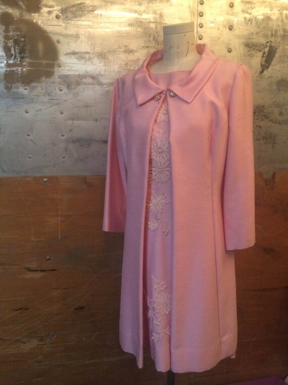 Baby Pink Shift dress &Coat