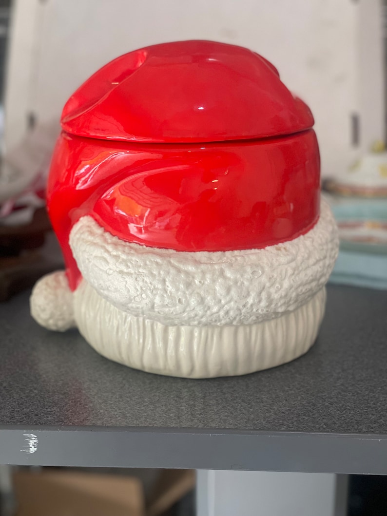 Santa Claus Ceramic Cookie Jar 10 Inch Tall Pfaltzgraff