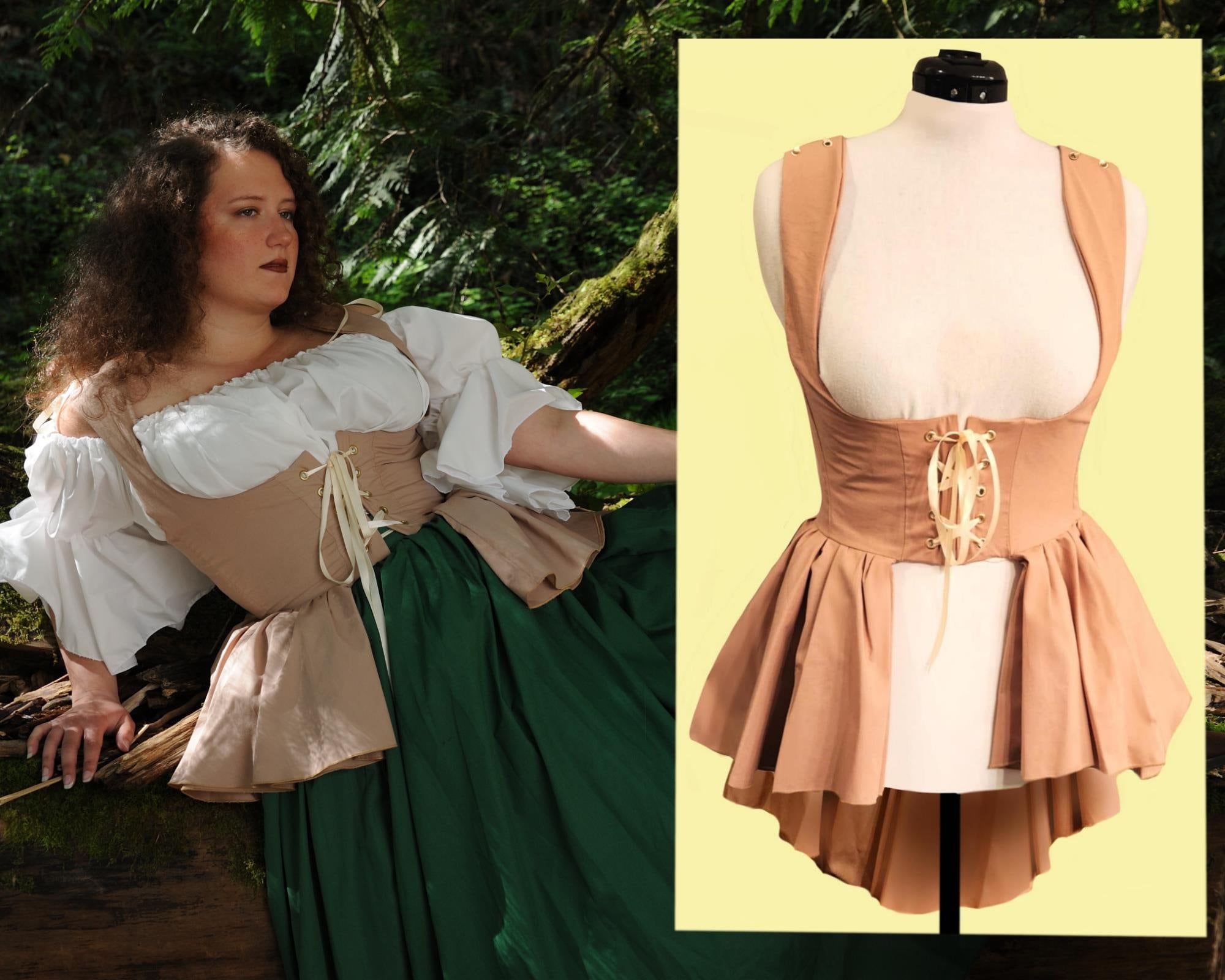 white christmas dresses Tattered Pirate Shirt Cream Adult Costume main image 1