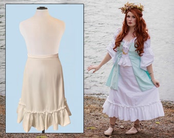Petticoat Under Skirt Bustled Edging For Renaissance LARP Vintage Costumes